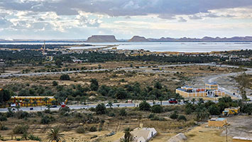 Il lago dell'oasi di Siwa